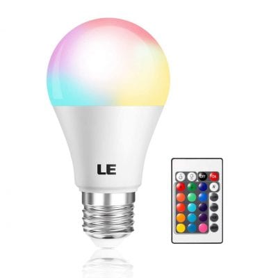 Lighting EVER LED Color Changing Light Bulb with Remote