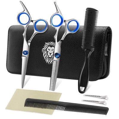 PLYFORCE Professional Hair 9 Pieces Hairdressing Scissor Kit