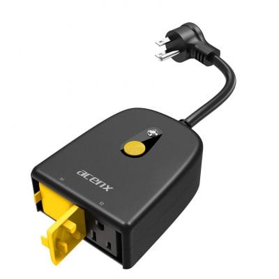 Acenx Outdoor IP44 Waterproof 2 Outlets Smart Plug