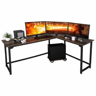SZXKT L-Shaped Home Office Gaming Desk