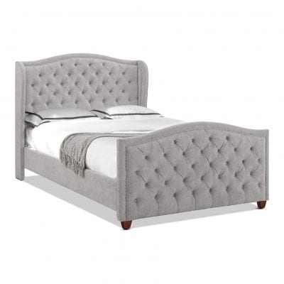 Jennifer Taylor Home Tufted Hand Marcella Collection Queen Upholstered Bed