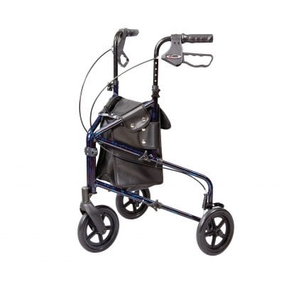 Carex 3 Wheel Walker for Seniors Foldable Height Adjustable Handles