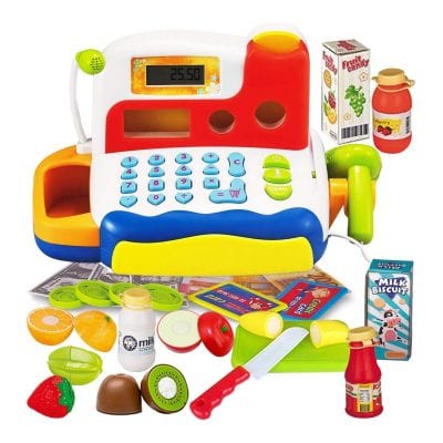 FUNERICA Durable Cash Register Toy for Kids