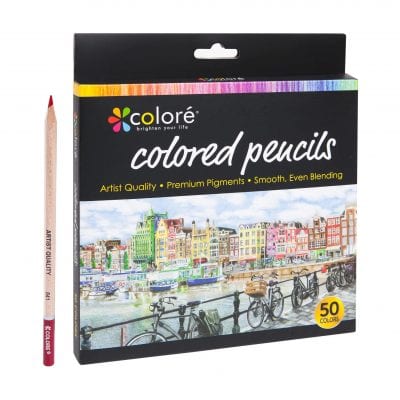 Colored Pencils Pre-Sharpened Colored Pencils Set 50 Colors