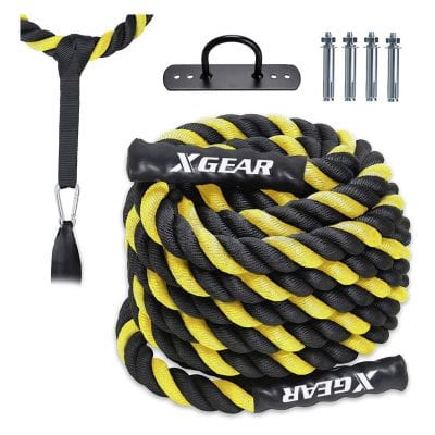 XGEAR Heavy Duty Workout Rope for Exercise Adjustable Design