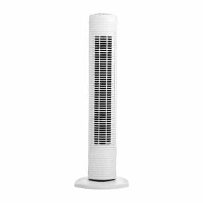 Holmes Tower Fan with Three Settings, White