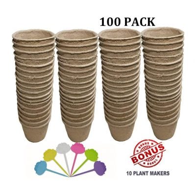 Chang'e Biodegradable Peat Pots with Plant Markers