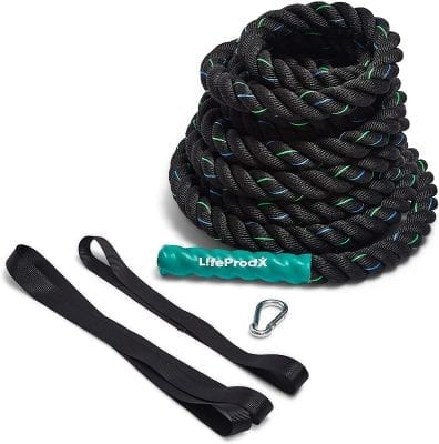 LIFEPRODX Fitness Battle Rope for Cross Fit Gym Training
