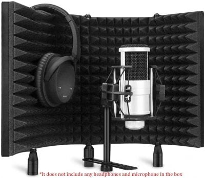 Aokeo Professional Studio Recording Microphone Isolation Shield