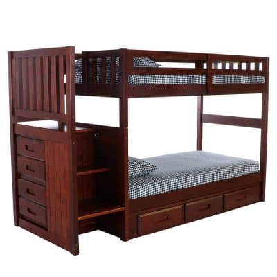 Discovery World Furniture Twin Over Twin Bunk Bed