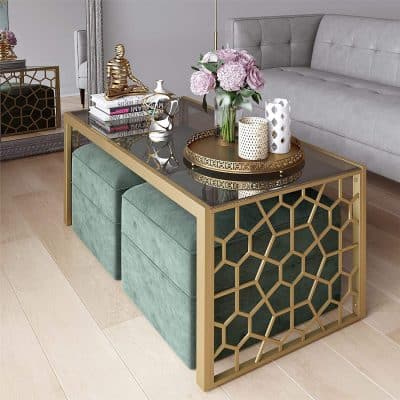 CosmoLiving by Cosmopolitan Ottoman Coffee Table