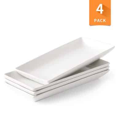 LAUCHUH 14 Inches Rectangular Dishwasher Safe Serving Platters