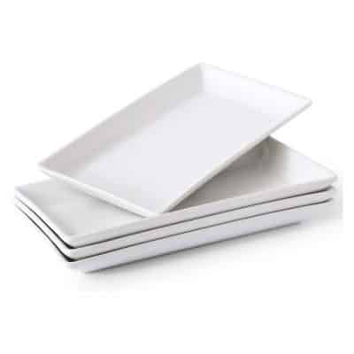 YHOSSEUN Porcelain 12 Inches Pack of 4 Serving Platters