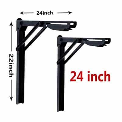 Wallmaster 24 Collapsible Shelf Brackets (Pack of 2)