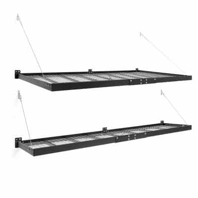 NewAge Products Inc. 4 x 8ft Wall Mounted Steel Shelf