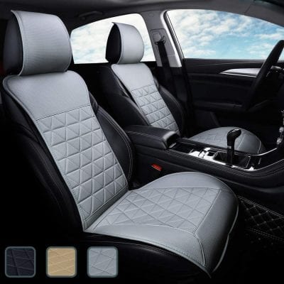 Kingphenix 1 Piece Car Seat Cover Universal Non-Slip Leather Cover