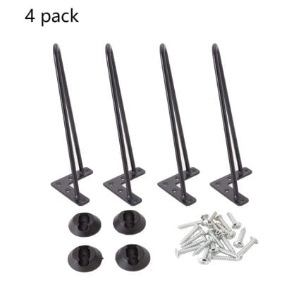 Osring 10 Inches Solid Steel Table Leg 4 Pieces