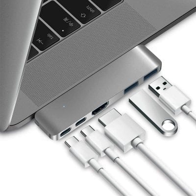 Purgo Ultra Slim USB C Hub Adapter for 2020:2019:2018 MacBook Air