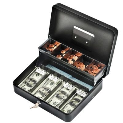INFUN Cash Box with Money Tray