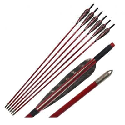 e5e10 Gorgeous Painted 6 Pieces 33.5 Inches Wooden Arrows
