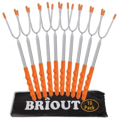 Brieux  Extra Long 45’’ Stainless Marshmallow Roasting Sticks