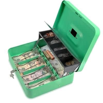 Volcora Cash Box with Key Lock
