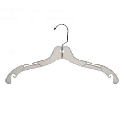 Sturdy Clear Plastic Top Hanger