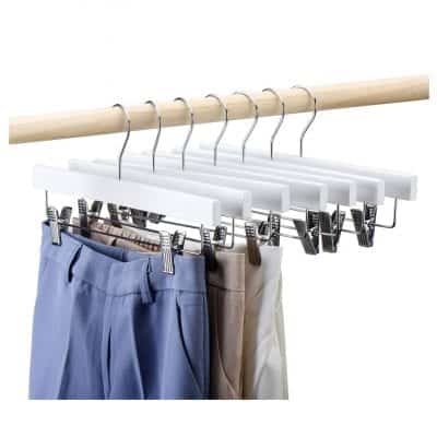 HOUSE DAY Wooden 25 Pieces 14 Inches Pant Hangers