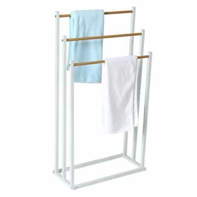 HOME BI Towel Bathroom Rack 3 Tier Metal Drying Rack