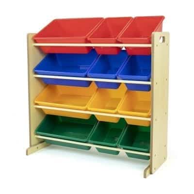 Humble Crew, Natural/Primary Kids' Toy Storage Organizer Box