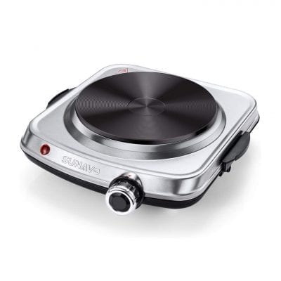 SUNAVO 1500W Hot Plate for Cooking Electric Single Burner