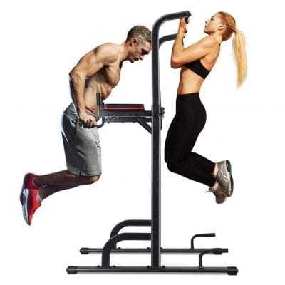 MaxKare Dip Power Tower Workout Stand Pull Up Workout Station Bar