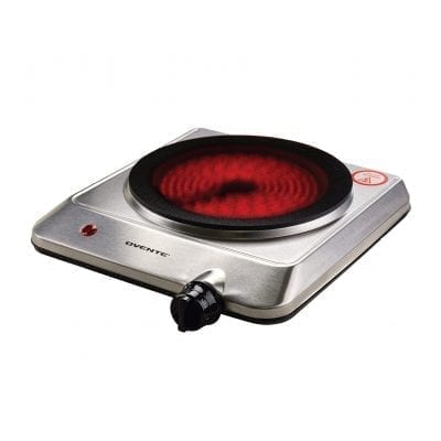 OVENTE 7.5-INCH Single Hot Plate Electric Glass