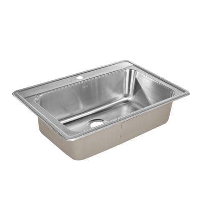 ZUHNE Drop-In 33 by 22 inches Stainless Steel Single Bowl Kitchen Sink