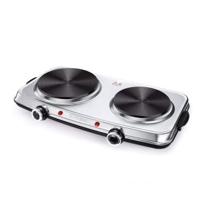 Sunavo Hot Plate for Cooking 1800W Electric Double Burner
