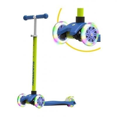 Swagtron 3 Wheels Kids Scooter with LED Light-Up Wheels