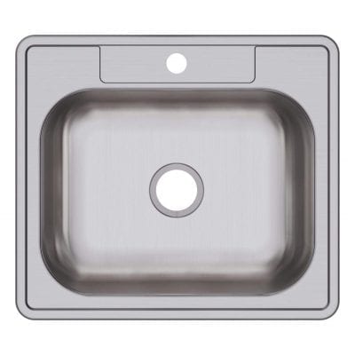 Dayton D125221 Drop-in Stainless Steel Single Bowl Sink