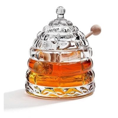 STUDIO SILVERSMITHS Crystal Honey Jar