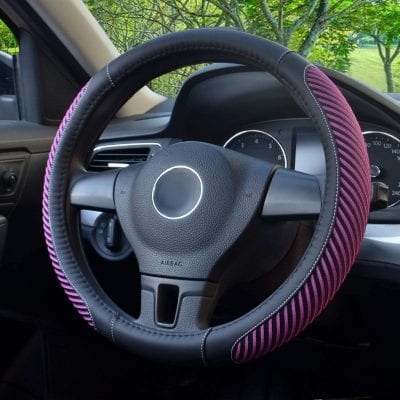 BOKIN Steering Wheel Cover 15 Inches Microfiber Cover