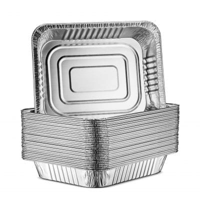 MontoPack 30-Pack Aluminum Half-Size Roasting Pans