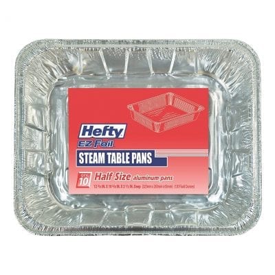 Hefty EZ Foil Disposable Aluminum Half-Size Steam Table Pan