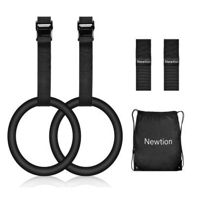 Newtion Professional Gym Rings with 15ft Adjustable Straps