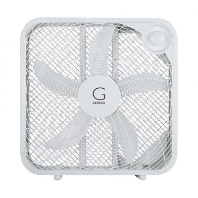 Genesis Designs 20 Box Fan, White